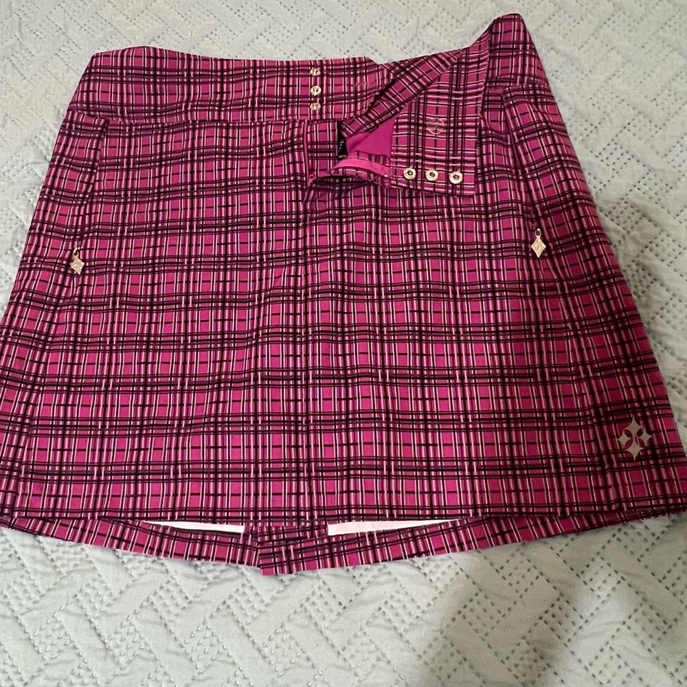 All in Motion Pink Plaid Women's Skort
